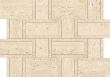 Мозаика Marvel Travertine Sand Mosaico Basketweave (AF9N) 35x47 от Atlas Concorde (Италия)