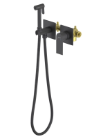 Гигиенический душ со смесителем Aquatek Лира AQ1420MB черный