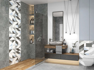 Настенная плитка Leon Gray (WT15LEN15R) 24.6x74x9.8 от Delacora (Россия)