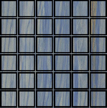 Мозаика MOSAICO AZUL MACAUBA 6mm LAPP/RETT 5x5 (87191) 30x30 от AVA Ceramica (Италия)