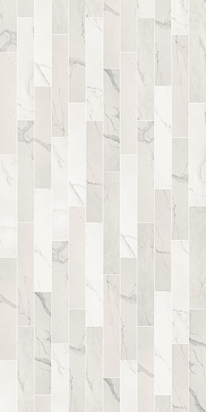 Керамогранит Marble Experience STATUAR.LUX LIST.MIX SQ.(MB01EAM) 20x120 от Italgraniti (Италия)
