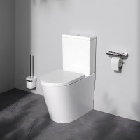 Унитаз-компакт напольный с бачком и сиденьем микролифт AM.PM Func C8F8600SC безободковый