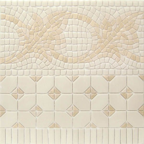 Бордюр Cenefa Midas Blanco 43.5x43.5 от Vives Ceramica (Испания)