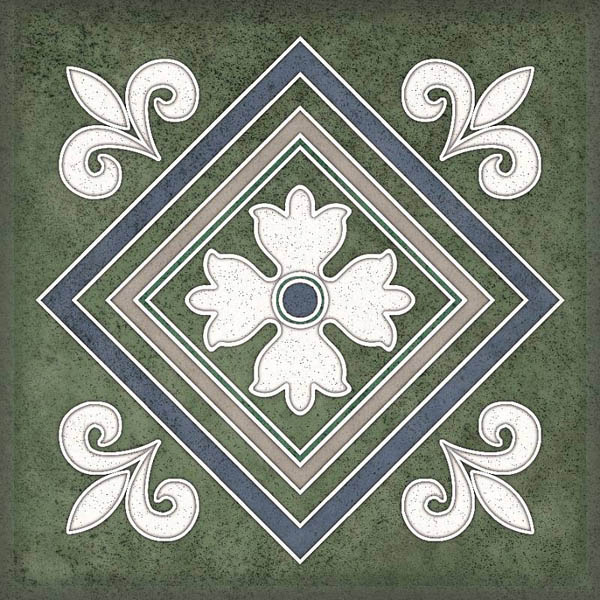 Настенная плитка SMALTO DECOR 2 VERDE 15x15 от Керлайф (Россия)