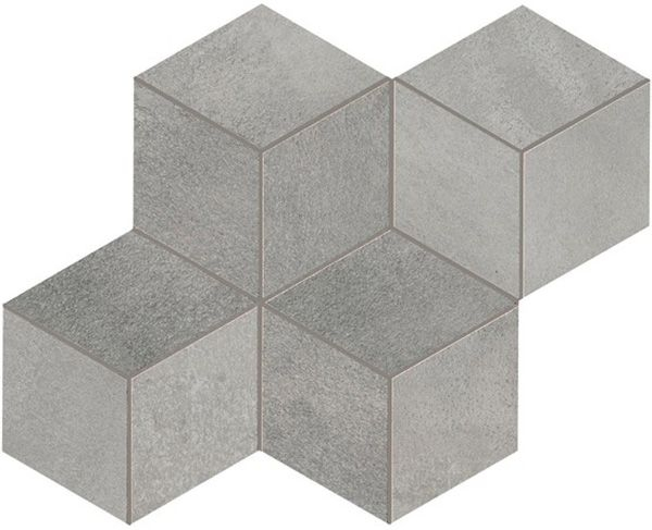 Мозаика Blaze Aluminium Mosaico Esagono Lapp (A0UL) 30x35 от Atlas Concorde (Италия)