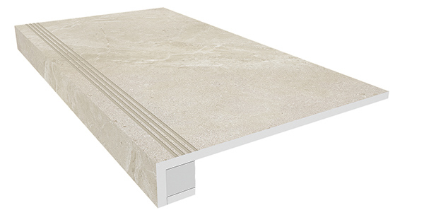 Комплект KAILAS (Ступень KA02 (33x120)непол.(прям.бортик)с насечками+Подступенок(14.5x120) 33x120 от Ametis (Россия)