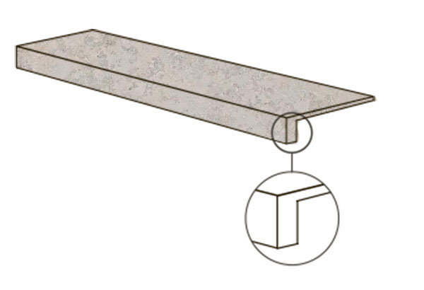 Фронтальная ступень POETRY STONE RELOADED GTOP.JURA ASH NAT R (PF60017680) 32x120 от ABK Ceramiche (Италия)