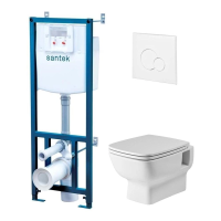 Комплект унитаз с инсталляцией, кнопкой и сиденьем Santek Нео 1.WH50.1.572