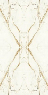 Керамогранит Marvel Shine Calacatta Imperiale Lp Macchia Aperta (A4PI) 75x150 от Atlas Concorde (Италия)