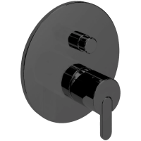 Смеситель для душа Cezares Leaf LEAF-VDIM-NOP встраиваемый, черный