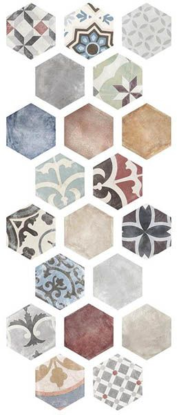 Керамогранит MARRAKECH Hexa (20 вариаций рис.) 23.2x26.7 от ITT Ceramic (Испания)