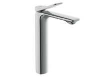 Смеситель для раковины Cersanit Odra латунь хром высокий, клик клак (63054)