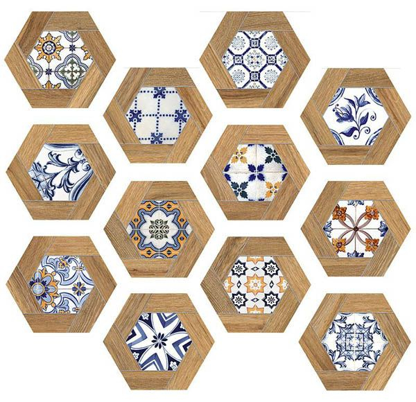 Керамогранит GADOR Matt Hexa (15 вариаций рис.) 23.2x26.7 от ITT Ceramic (Испания)