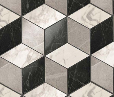 Мозаика Marvel Mosaico Esagono Multicolor Cold ADVQ 30x35 от Atlas Concorde (Италия)