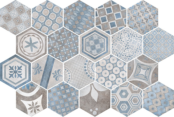 Керамогранит NEW ORLEANS ESAGONA FRENCH QUARTER BOURBON STREET 24x27.7 от Cir Ceramiche (Италия)