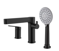 Смеситель для ванны BelBagno Delta DEL-BVD3-NERO черный