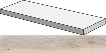 Угловая ступень ECO CHIC ANG.TOP DX ALMOND RET правая (PF60006670) 32x120x4.5 от ABK Ceramiche (Италия)