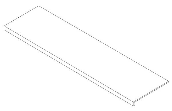 Фронтальная ступень Boost Mineral Grey Scalino (AIJY) 33x150 от Atlas Concorde (Италия)