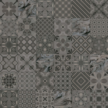 Декор 1900 Tassel Grafito 20x20 от Vives Ceramica (Испания)