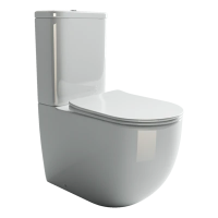 Унитаз-компакт напольный с бачком и сиденьем микролифт Ceramica Nova Mia CN1801 безободковый