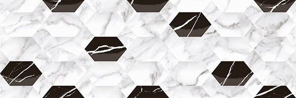 Настенная плитка CARARA HEXA DEC 30x90 от Gravita (Индия)