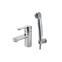 Cмеситель для раковины с гигиеническим душем Bravat Stream F13783C-3