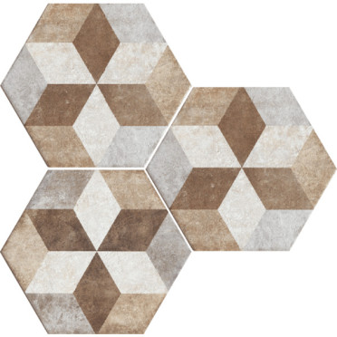 Керамогранит DECO EXAGONA TEXTURE 4 NAT. 34.5x40 от Fioranese Ceramica (Италия)
