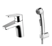 Cмеситель для раковины с гигиеническим душем Bravat Line F15299C-2