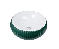 Раковина накладная Bronze de Luxe 40 1382 зеленая