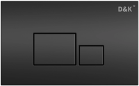 Кнопка смыва D&K Quadro DB1519025 черная