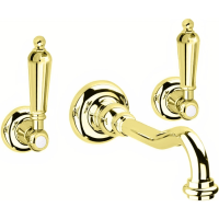 Смеситель Cezares First FIRST-BLS1-03/24-M для раковины встраиваемый золото ручки золото