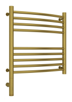 Полотенцесушитель электрический 500x500 Сунержа Богема + выгнутая 051-5802-5050 латунь