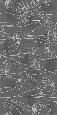 Керамогранит Floresta 17552 цветы серый ректификат 60x120 от Mei (Германия)