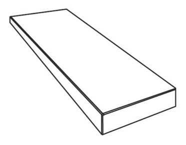 Угловая ступень PIETRA VIVA ANGOLARE IVORY NAT RET. SX левая (PF60012290) 32x120x4.5 от ABK Ceramiche (Италия)