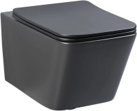 Унитаз подвесной с сиденьем микролифт Aquanet Tavr-W TAVR-W BW безободковый