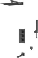 Душевая система D&K Bayern.Liszt DA2515605A04 черная