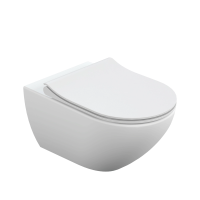 Унитаз подвесной с сиденьем микролифт Cersanit Street Fusion 64516 безободковый