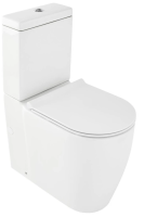 Унитаз-компакт напольный с бачком и сиденьем микролифт Jacob Delafon Soprano UJAK102-0+ETAK212-0+E33127-0 безободковый