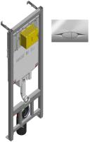 E21822-CP Система инсталляции 3/6л с кнопкой смыва хром