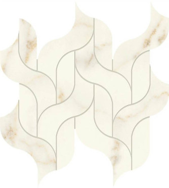 Мозаика Marvel X Calacatta Apuano Mosaico Waterfall Lappato (AF8R) 30.5x27.7 от Atlas Concorde (Италия)