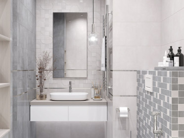 Мозаика Stream микс серый 29.7x29.7 от Laparet