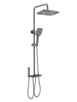 Душевая система Aquatek Поларис AQ3040BGM оружейная сталь