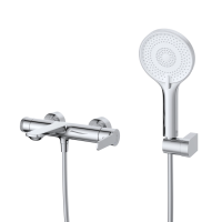 Смесители CEZARES LUX-VD-01 Смеситель для ванны и душа однорычажный в комплекте с ручным душем, шлангом и держателем, хром