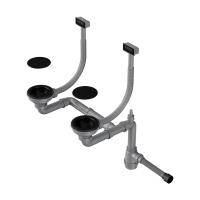 Арматура для двухчашевых моек Omoikiri WK-2C-GB 4956759 графит