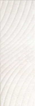 Настенная плитка Сонора7 тип1 декор белый волна 25x75 от Керамин (Беларусь)
