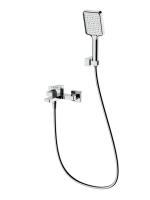 Смесители BelBagno ARDENTE Смеситель для ванны и душа в комплекте с ручным душем, шлангом и держателем, хром ARDENTE-VASM-CRM