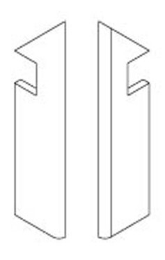 Спецэлемент Boost Mineral Grey Battiscopa Sag, Dx правый (AIIY) 7.2x30 от Atlas Concorde (Италия)