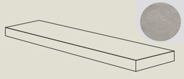 Ступень угловая BLEND CONC.ANG.TOP DX ASH RET правая (PF60006957) 32x120x4.5 от ABK Ceramiche (Италия)