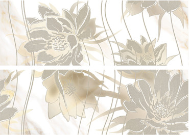 Панно Calacatta Oro Floris (2 Шт) 48.4x70 от Eletto Ceramica (Россия)