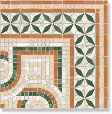 Декор Via Appia Cant. Paxos Verde 43.5x43.5 от Vives Ceramica (Испания)